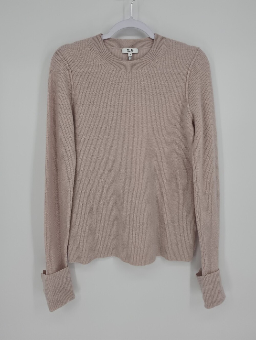 Reiss Wool Cashmere Ribbed Sweater Womens Small